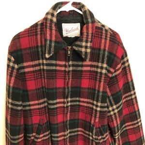 Woolrich vintage flannel coat with sherpa lining